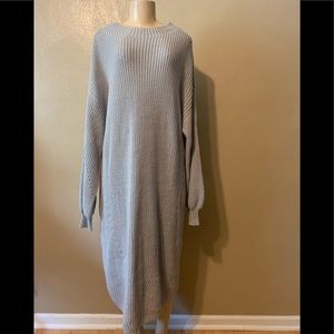 Style & Co size 3X gray sweater dress NWT